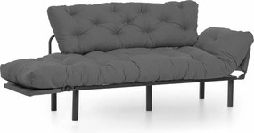 Třímístná rozkládací pohovka Nitta 185 cm šedá