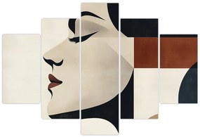 Obraz - Žena z profilu (150x105 cm)