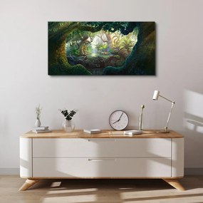 Obraz canvas Fantasy lesné voľne žijúcich živočíchov