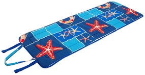 Plážové ležadlo v ruličke HVIEZDY 148x52 cm, modré