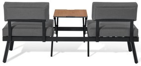 2 v 1 pohovkové ležadlo s výklopným stredovým stolom