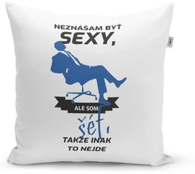 Sablio Vankúš Neznášam byť sexy, ale som šéf: 40x40 cm