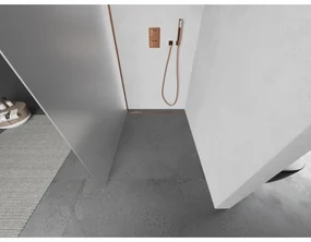Mexen Kioto, sprchová zástena 70x200 cm, 8mm sklo s efektom námrazy, profil ružové zlato, 800-070-101-60-30