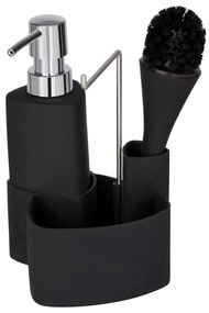 WENKO 3620127800 - Umývacia sada EMPIRE 11x19 cm čierna/strieborná