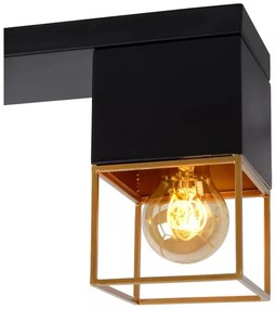 Lucide 21120/03/30 - Stropné svietidlo RIXT 3xE27/40W/230V čierna