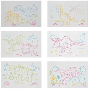 Kruzzel 16949 Kresliaca tabuľka s dinosaurami