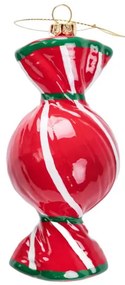 Vianočná ozdoba EVI RED červený cukrík 710278