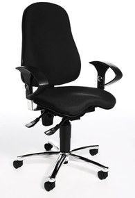 Topstar Topstar - kancelárska stolička Sitness 10 - čierna, plast + textil + kov