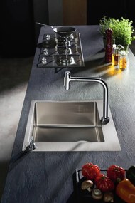 Hansgrohe S71, nerezový drez 660 vstavaný s otvorom na batériu, nerez, HAN-43302800
