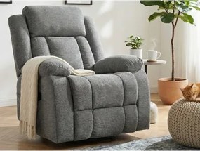 Kreslo s elektrickým polohovaním Christine, šedá látka%