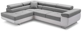 Rohová rozkladacia sedačka ALFA, 273x70/85x203, sioux 1115/lux 6, ľavý roh