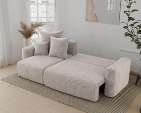 Rohová sedačka Denia (L) (mliečna). Akcia -20%. Vlastná spoľahlivá doprava až k Vám domov. 1133127