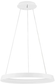 LED stmievateľný biely dizajnový luster Ormi 60