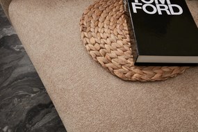 Třímístná pohovka Simena 210 cm béžová/zlatá