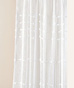 Room99 Záclona na páske Marisa Bodky Farba: Krémová, Veľkosť: 200 x 250 cm