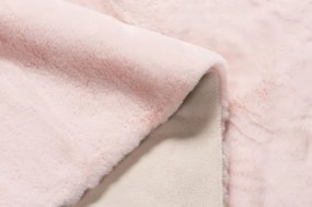 Koberec RABBIT FUR ružový