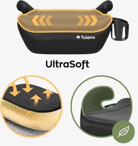 Detský podsedák do auta Cabby 20 sivý