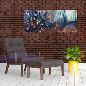 Obraz - Lúče jesenného slnka (120x50 cm)