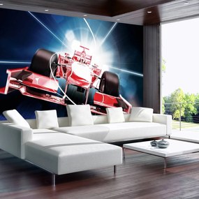 Fototapeta - Červená formula 1 3D F1 (152,5x104 cm)