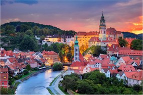 Obraz - Český Krumlov (90x60 cm)