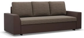 Trojmiestna rozkladacia sedačka LUGO cappuccino / hnedá