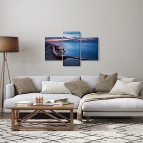 Obraz pláže pri západe slnka (90x60 cm)
