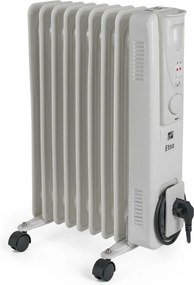 G21 Olejový radiátor Etna, 9 rebier, 2000 W, biela