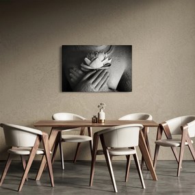 Obraz - Lotos v rukách Budhu (90x60 cm)