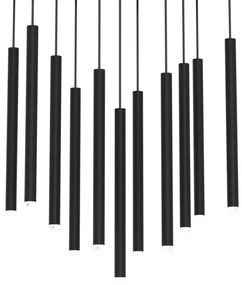 Luster na lanku MONZA 11xG9/8W/230V čierna