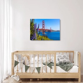 Sklenený obraz - Golden Gate Bridge, San Francisco (70x50 cm)