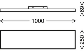 Brilo - LED Stmievateľné stropné svietidlo STARRY SKY LED/24W/230V 3000-6500K + DO