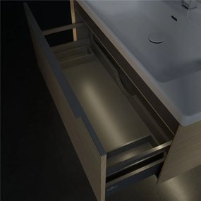 VILLEROY &amp; BOCH Subway 3.0 závesná skrinka pod umývadlo, 1 zásuvka, s LED osvetlením, 973 x 478 x 429 mm, Nordic Oak, C569L0VJ