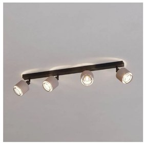 Eglo 43659 - Bodové svietidlo ROSLEY 4xE14/40W/230V čierna/béžová