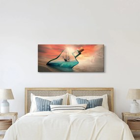 Obraz - Život vo fľaši (120x50 cm)