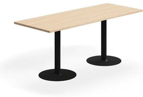 Stôl VERTICUS, 1800x700x720 mm, dub/čierna