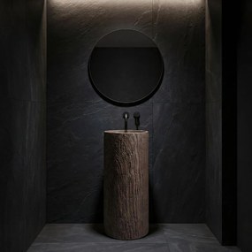 Rea Rossana, voľne stojace umývadlo 395×395×855 mm, hnedá matná, REA-U0605