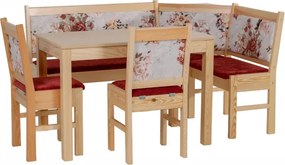 Jedálenský komplet Kvety, vzor kvety