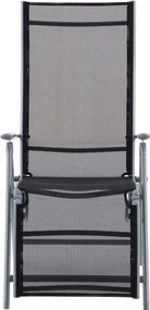 Čierna kovová záhradná stolička Ariola – Garden Pleasure