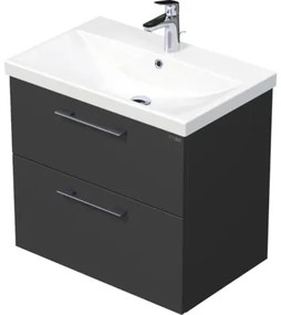 Kúpeľňová skrinka s umývadlom Intedoor SANTE antracit matný 70 x 65 x 45 cm SA 70 2Z A3396