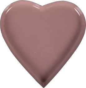 3ks farebná kovová miska srdca - Ø 24*1 / Ø 19*1 / Ø 13*1 cm
