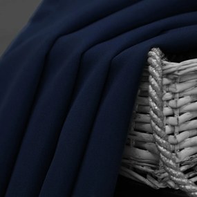 Dekorstudio Krátky jednofarebný záves -  tmavo modrý Uchytenie závesu: Riasiaca páska 1