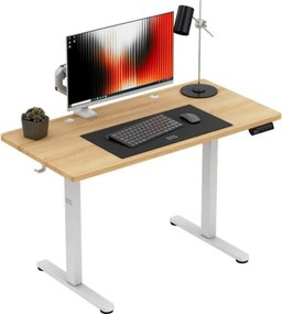 Elektrický výškovo nastaviteľný stôl Mark Adler Leader 6.9 Dub Craft / biely