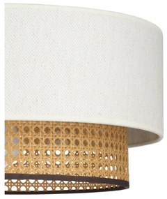 Luster na lanku NATIA 1xE27/60W/230V biela/hnedá