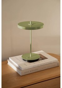 Zelená kovová LED stolová lampa s kovovým tienidlom (výška 31 cm) Asteria Move – UMAGE