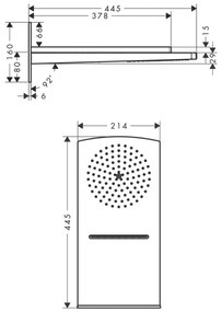 Hansgrohe Raindance Rainfall, hlavová sprcha 180 2jet, chrómová, HAN-28433000