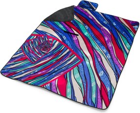 Sablio Plážová deka Pruhovaný motív 2: 200x140 cm