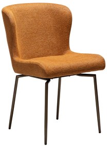 Hnedá čalúnená jedálenská stolička Glam – DAN-FORM Denmark