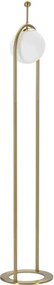 Stojacia lampa Glamy 168 cm biela/zlatá