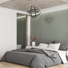 LED Luster na lanku COPERNICUS 1xLED/260W/230V čierna