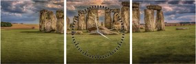 Obraz Stonehenge (s hodinami) (90x30 cm)